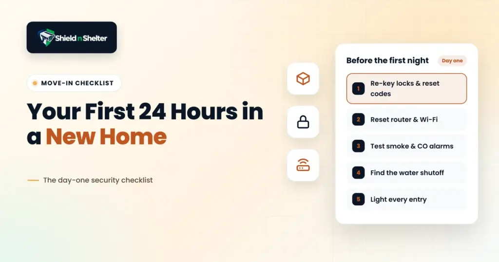 Your First 24 Hours in a New Home: The Essential Day-One Residential Security Checklist