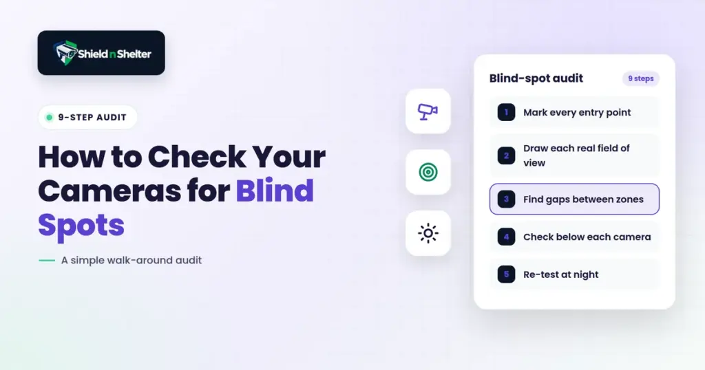 How to Check Your Security Cameras for Blind Spots: A 9-Step Audit - Shield N Shelter