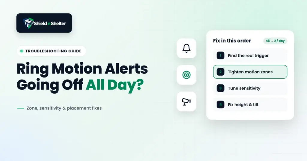 Ring Motion Alerts Going Off All Day? Zone, Sensitivity and Placement Fixes - Shield N Shelter