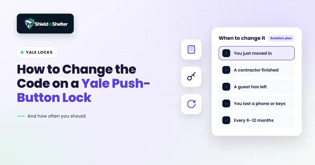 How to Change the Code on a Yale Push-Button Lock — and How Often You Should