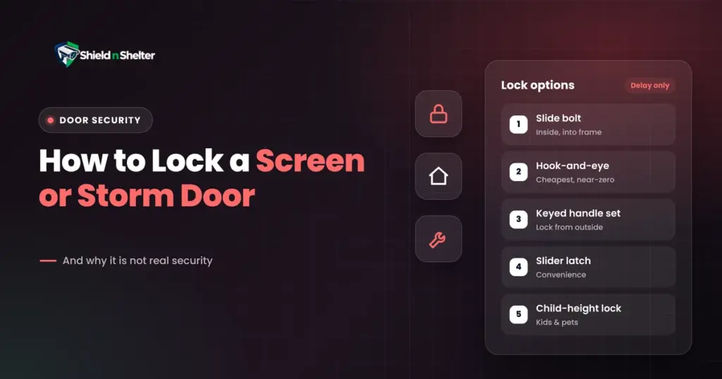 How To Lock a Screen or Storm Door (and Why It Is Not Real Security)