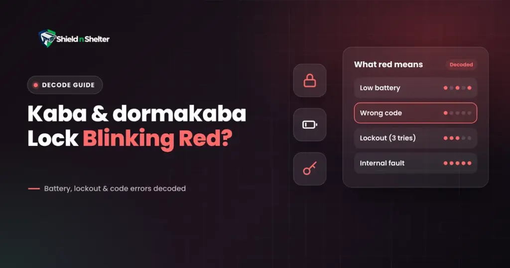 Kaba and dormakaba Locks Blinking Red: Battery, Lockout and Code Errors Decoded