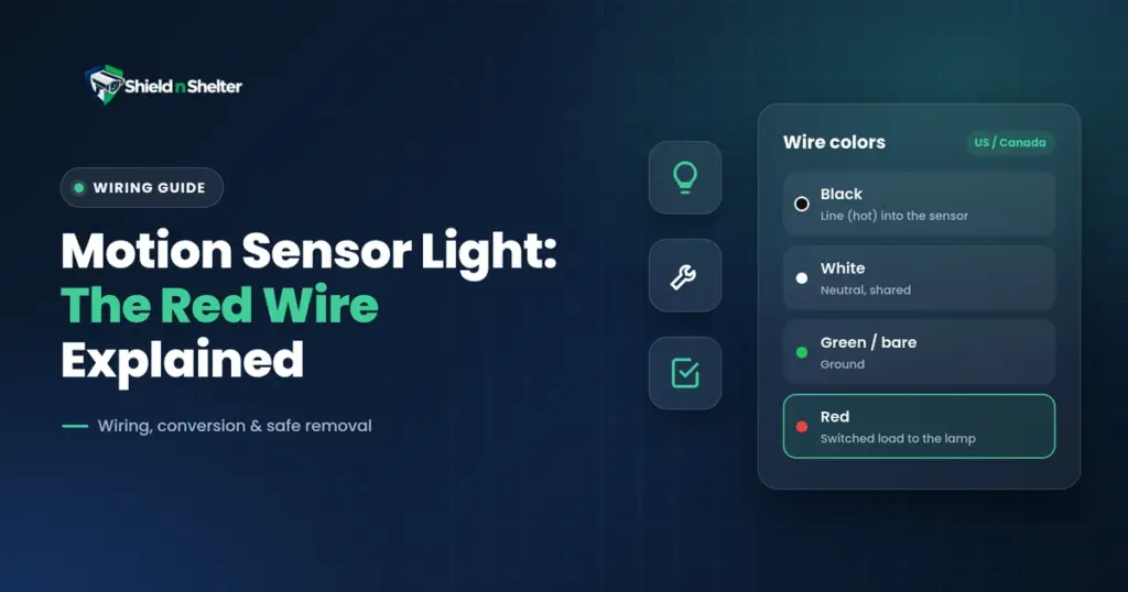 Wiring and Removing a Motion Sensor Light: The Red Wire Explained