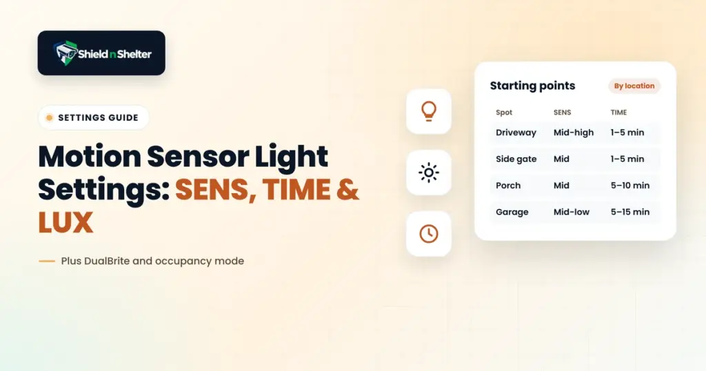 Program Your Motion Sensor Switches: All About Sensitivity, Time Delay, and DualBrite Settings