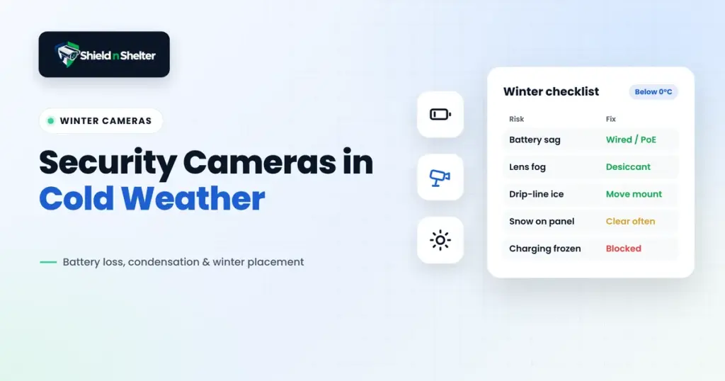 Security Cameras in Cold Weather: Battery Loss, Condensation and Winter Placement