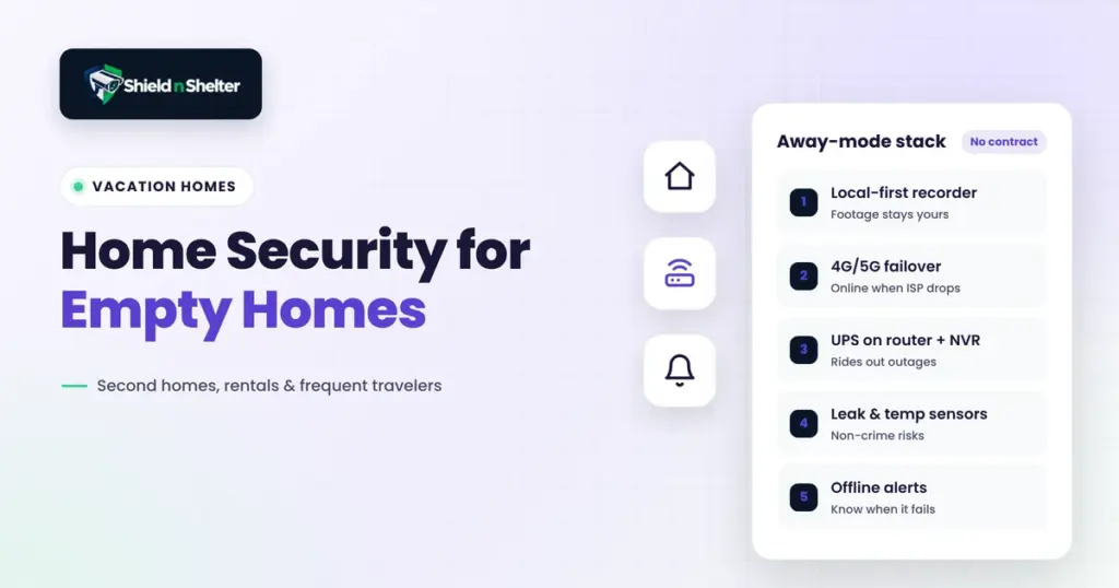 Home Security for Empty Homes: Second Homes, Vacation Rentals, and Frequent Travelers