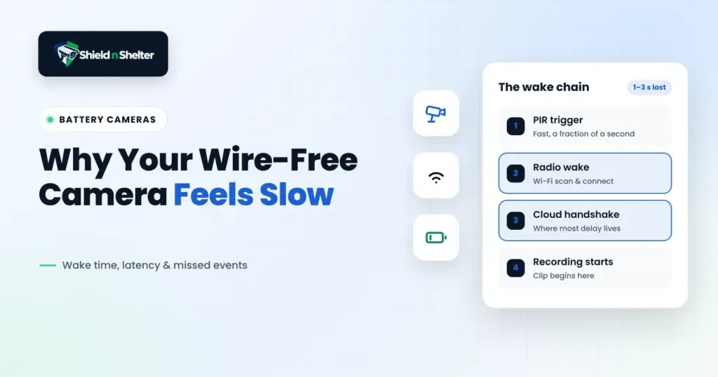 Why Your Wire-Free Camera Feels Slow: Wake Time, Latency and the Missed-Event Problem